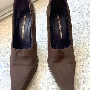 Donald J Pliner Brown Snakeskin Pumps Size 7.5